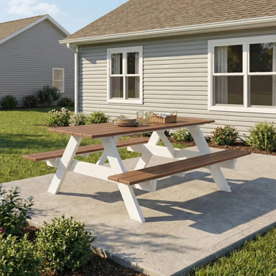 Outdoor Poly 70" Rectangle Picnic Table