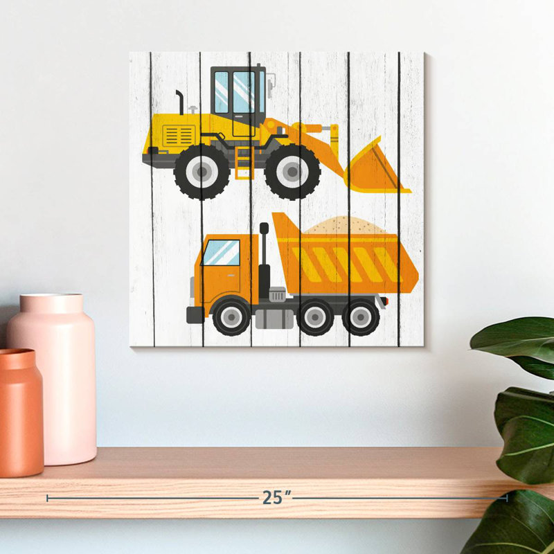 Ashelle tracteur et camions I, H 16 po x l 16 po