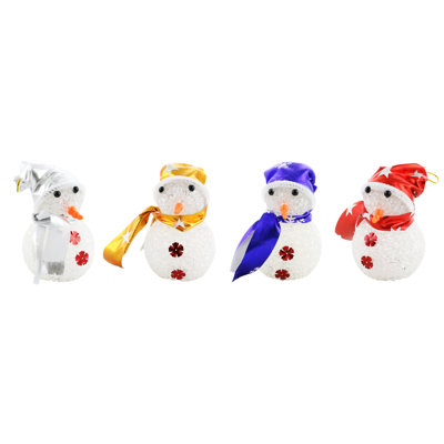 Snowman Christmas Tree Ornaments Light Up 