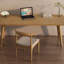 Bureaux rectangulaires en bois massif Burlywood-983022387