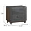 Table de chevet, brun anthracite