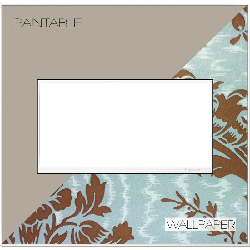 Adorne® Wall Plate, Custom with White Trim