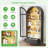 Book Shelf With LED Lights, Arched Display Case With Storage Cabinet, Smart Pantry Cabinet With Glass Door, Bookcase, Toy Organizer With Solid Wood Legs For Livng Room/Bedroom Furnniture-Black