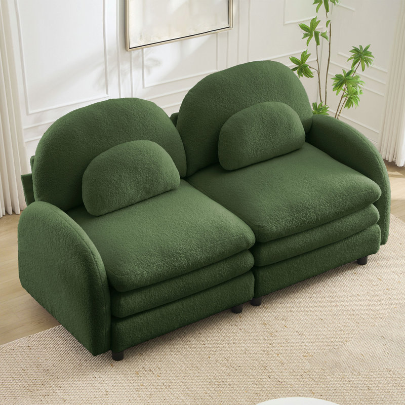 Canapé-lit Teddy, Vert