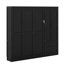 Grand lit escamotable avec tête de lit tapissier et garde-robe, pliable dans le mur, cadre de lit plateforme pliable multifonctionnel-768682817