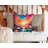 Colorful Flowers Other/No Pattern Polyester Indoor/Outdoor Throw Pillow-1658871037
