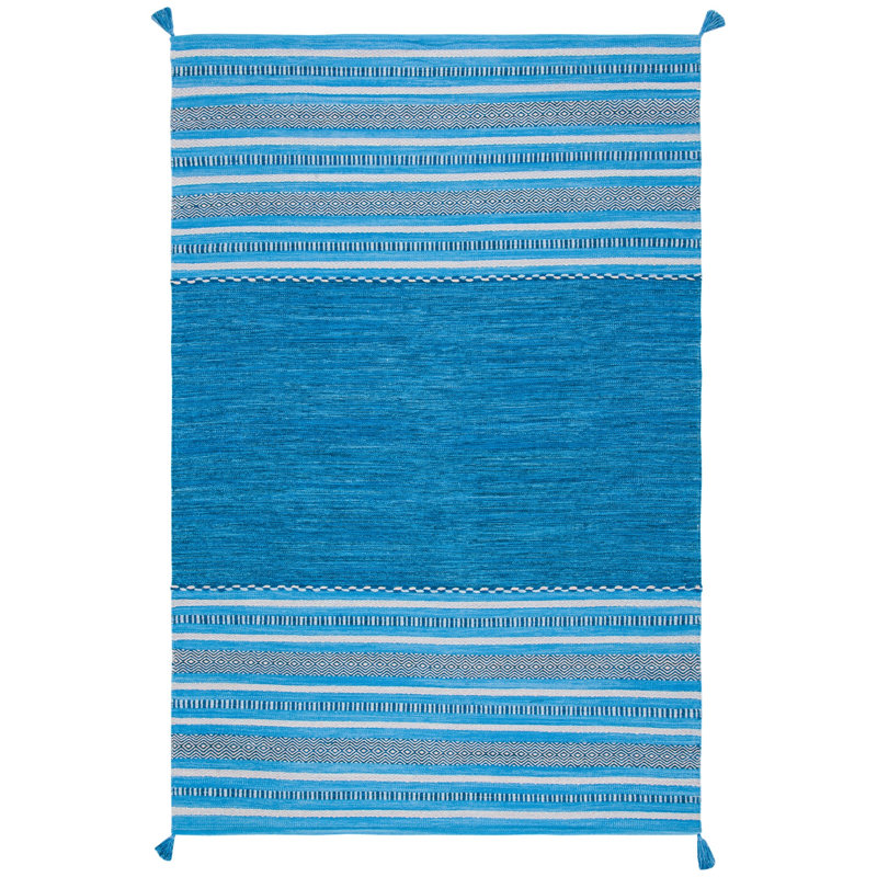 Aitken Hand Woven Cotton Rug, Rectangle 4' x 6'