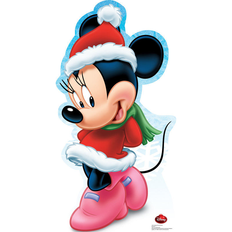 Holiday Minnie Mouse Life-Size Cardboard Standup