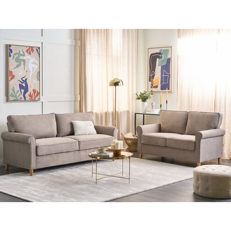 Landrum 2 - Piece Living Room Set, Linen, Brown