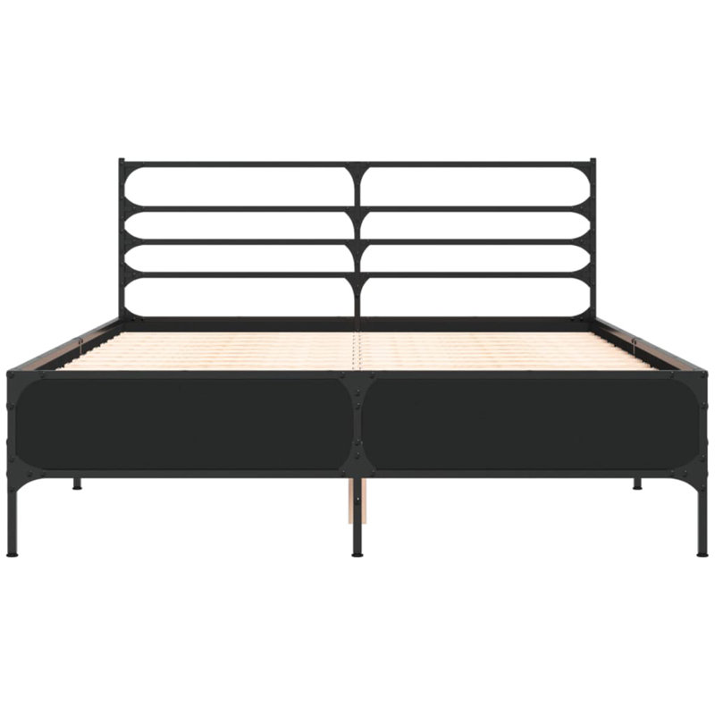 Achillefs Bed, Double (4'6), Black