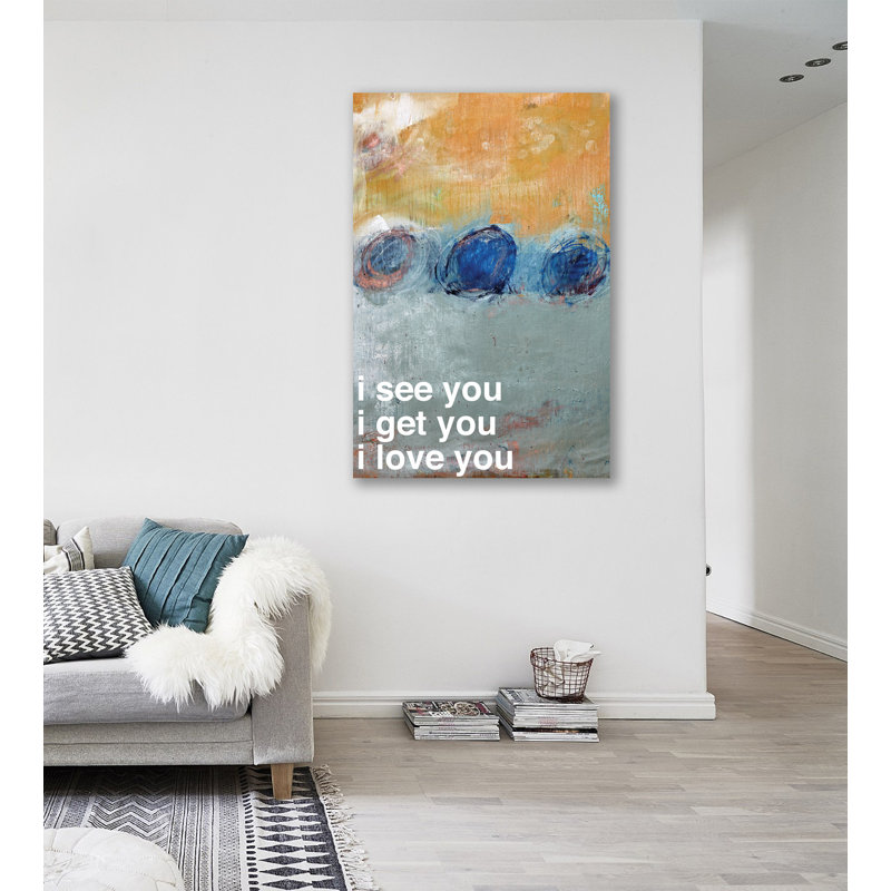 I Love You by Kent Youngstrom - Wrapped Canvas Painting, 46cm H x 30cm W x 4cm D