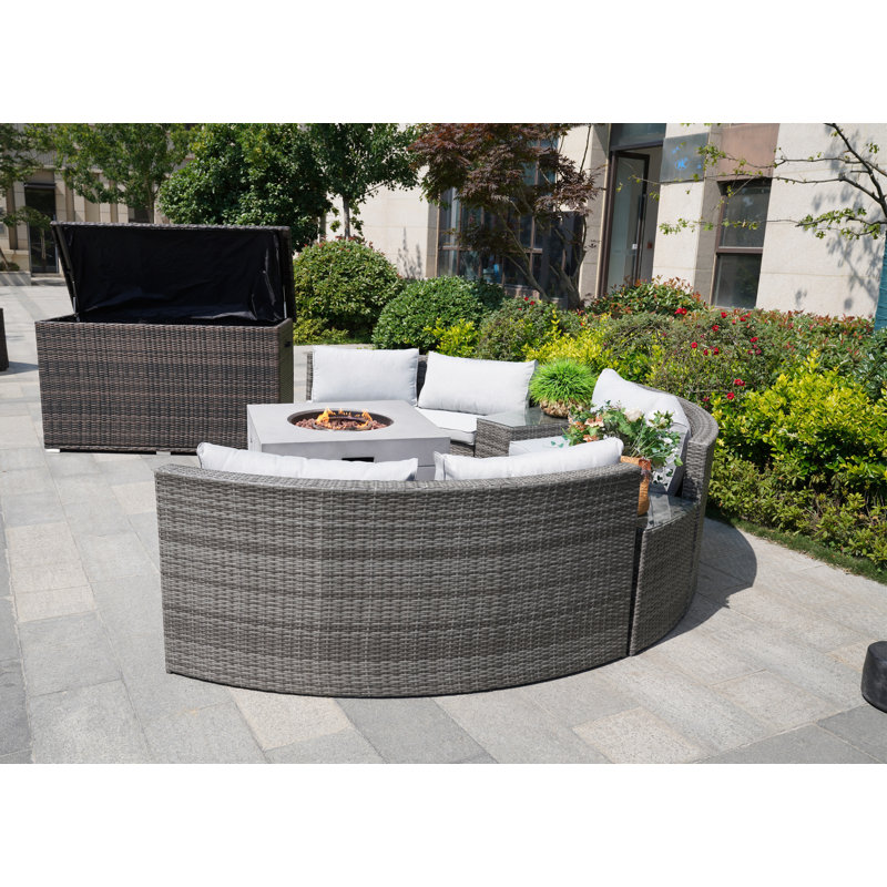 6 - Person Patio Conversation Set with Cushions