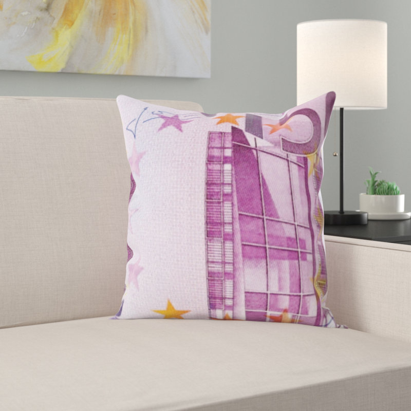 Dollar Bill Throw Pillow