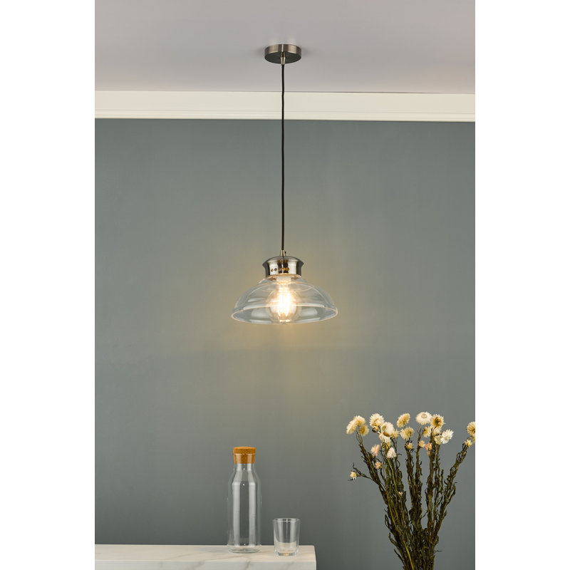 Anaya 1 - Light Dome Pendant, 20 cm x 28 cm, Chorme