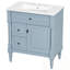 Meuble-lavabo avec lavabo, 2 tiroirs et tablette réglable-132519407-132519406