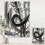 Abstrait noir et blanc sur toile, minimaliste-55952834