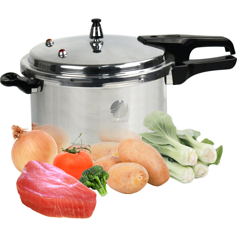 Professional Premium Aluminium Induction Pressure Cooker, 7.08cm H x 18.50cm W x 11.41cm D