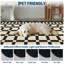 Tapis festonné damier lavable à la machine pour le salon, la chambre à coucher et la salle à manger-1356734251-1356734252