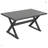 6-Piece Rustic Dining Set Rectangular Trestle Table and 4 Upholstered Chairs & Bench-337837866-337837861