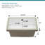 Lavabo de salle de bain rectangulaire encastré en céramique blanc avec trop-plein 21 po L x 14 po l 21 po-125359767-125359770