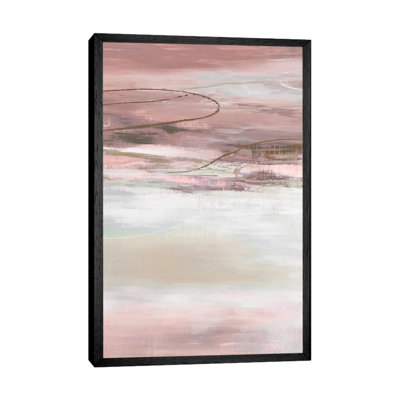 Geo Cache In Pale by Liz Jardine - Print on Canvas