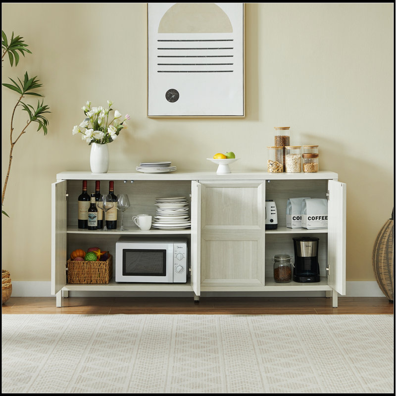 Armoire de rangement moderne 67 po avec ouverture basculante, charnières à fermeture en douceur et support mural inclinable pour la chambre à coucher