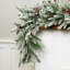 Real Touch Flocked Wind River Fir With Berries Artificial Christmas Garland - 7' X 12" - Unlit
