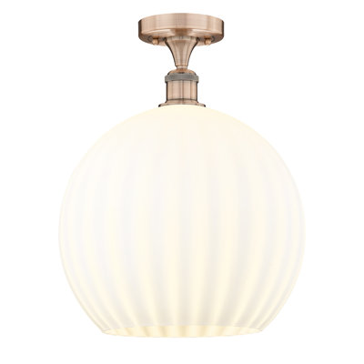 Edison - Adriao - 1 Light Semi-Flush Mount - Adriao Shade