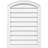 Arch Top Surface Mount Non-Functional Brickmould Frame PVC Gable Vent-43317038