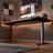 Walnut Rectangular Solid Wood Standing desk-246209858