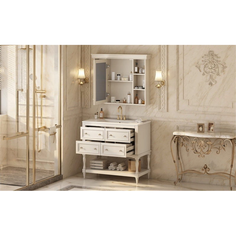 Meuble-lavabo 36 po avec armoire à pharmacie