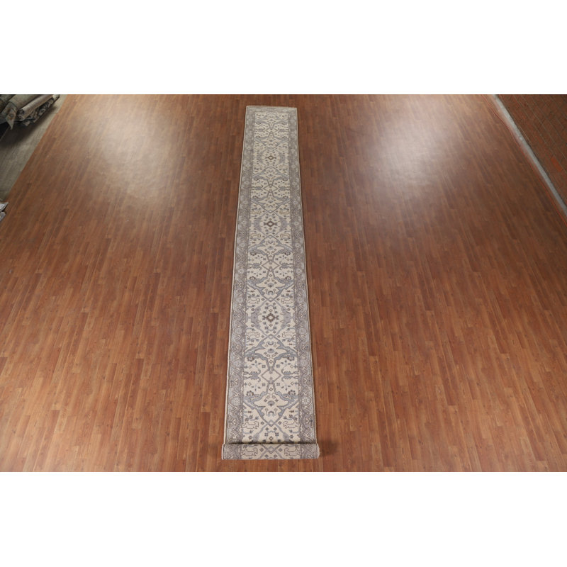 Handmade Oushak Runner Rug 3x20