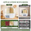 Annalie White 6-Grid Rotating Food Dispenser with Lid