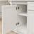 White Transitional Kitchen Island Base With Legs, 57.5" W Storage Cabinet & Prep Station