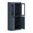 Vereniz Palace Imports 100% Solid Wood 6-Shelf Bookcase, Raised Panel & Clear Glass Doors, Adjustable Shelves, 32" Wide, 71.5" Tall-1638052627