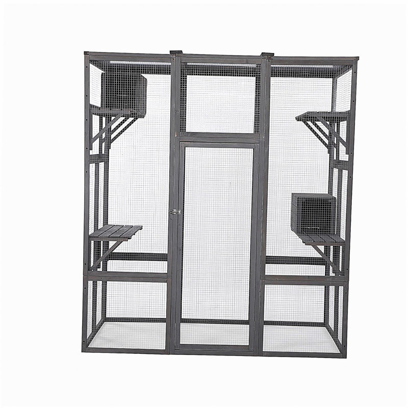Extra Large Cat Cage - Gray