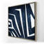«Blue Labyrinth - Classic Blue Modern», art sur toile encadré-497361254