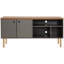 Meuble télé Mid-Century pour téléviseur 55 po avec tablettes Mid-Century - gris / brun-1598382834