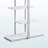Crispus Bookshelf with 5 Open Shelves in White Finish, 59.8" H X 31.87" W X 12.7" D