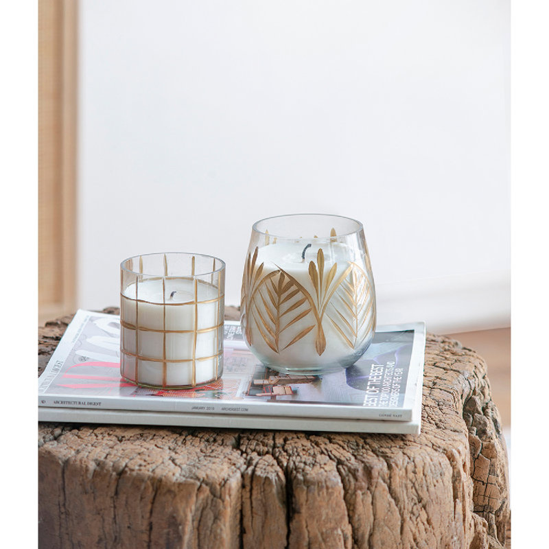 Soy Wax Candles - Set of 4 - Gold