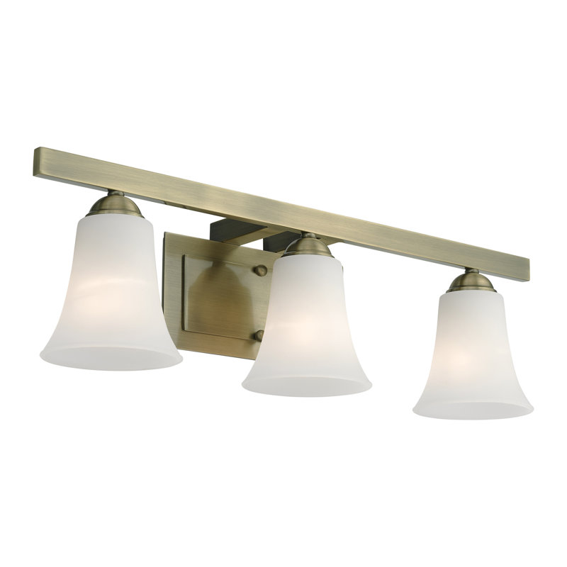 Bullis 3 - Light Dimmable Vanity Light, Antique Brass