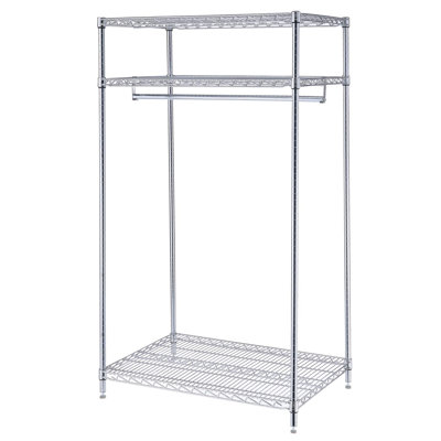 Porte-vêtements de plancher 3 tablettes