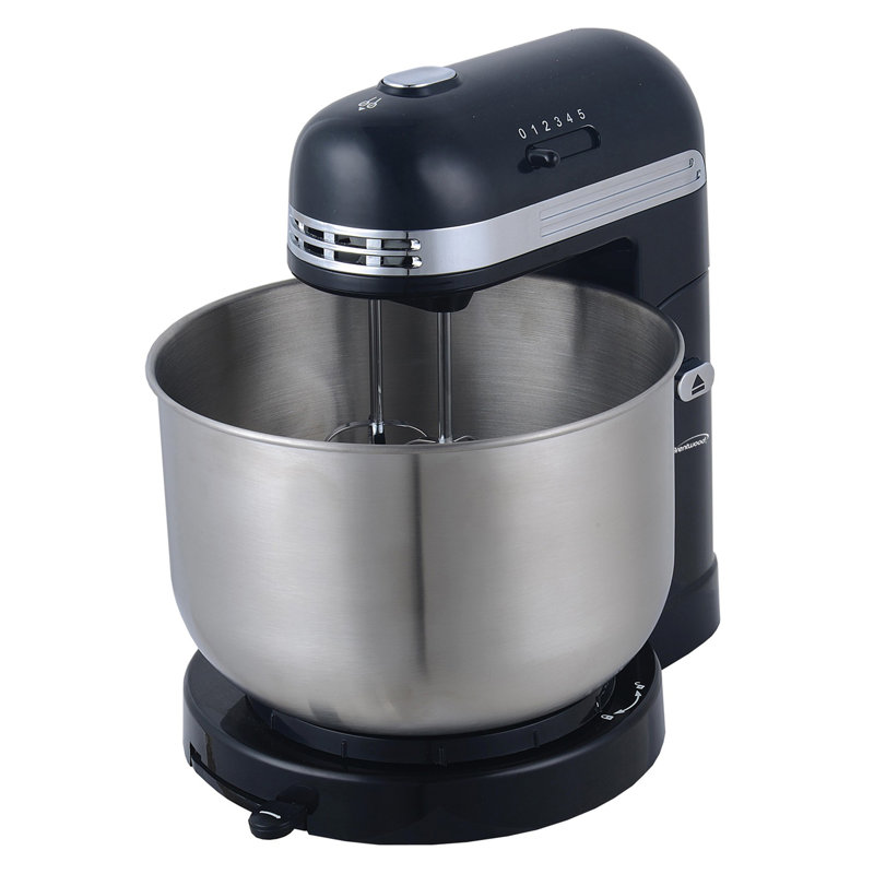 Brentwood 5 Speed 3.5 Quarts Stand Mixer Bowl, Black