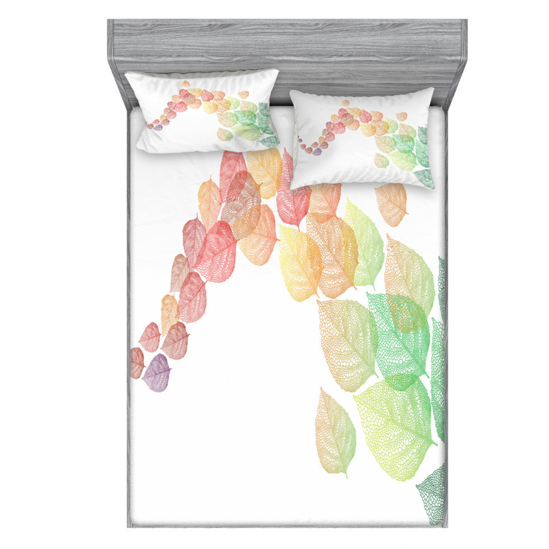 Microfiber Sheet Set, Queen Sheet Set with Fitted Sheet