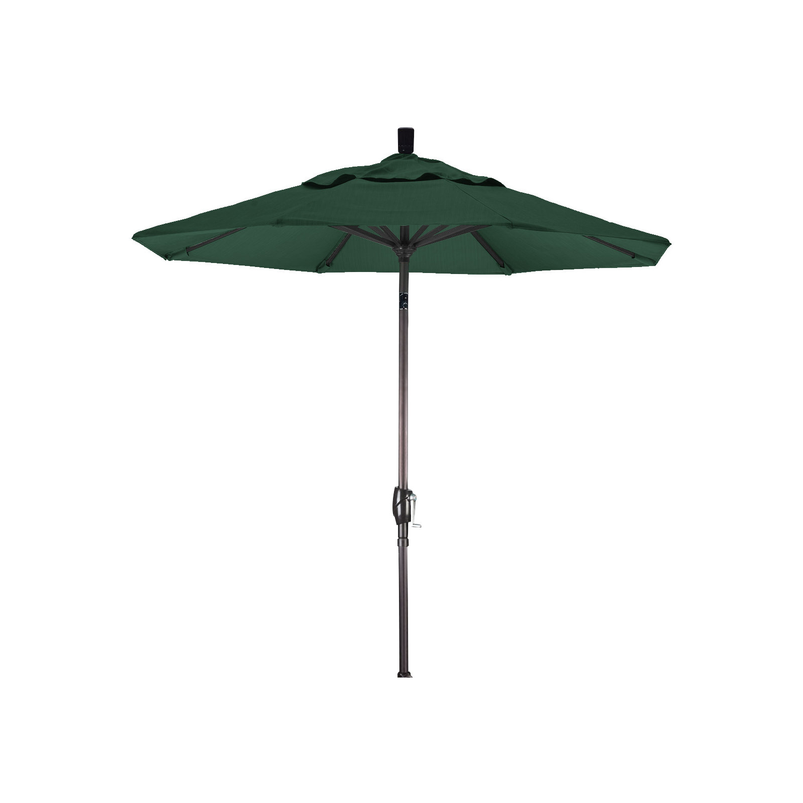 90'' Outdoor Umbrella, White, Pacifica, Pacifica Hunter Green Performance Canvas