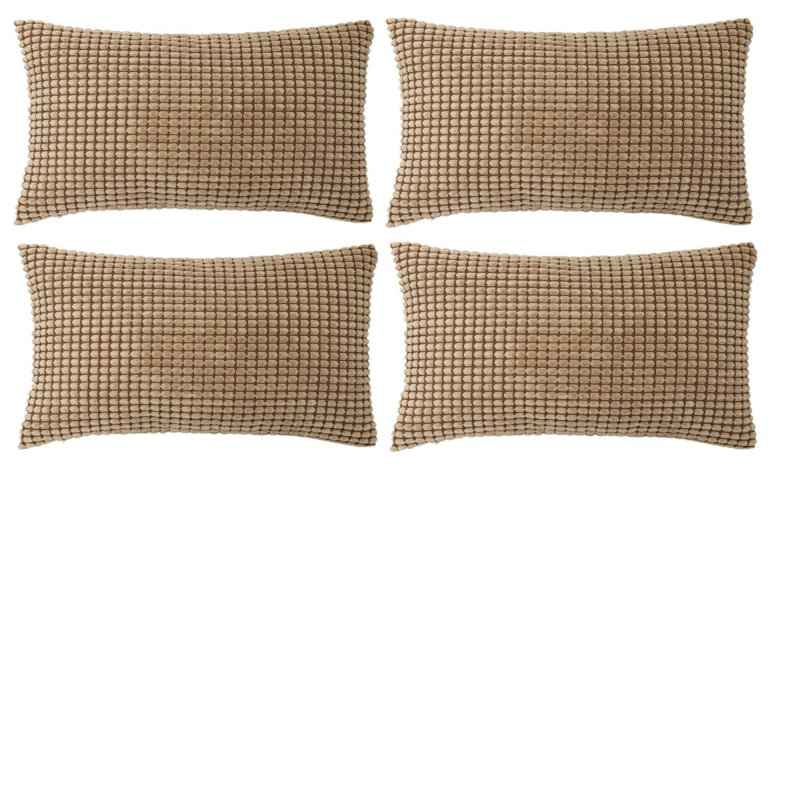 Coussin Houndstooth, Brun