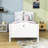 Twin Size Platform Bed with Headboard-154108642