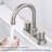 Bathroom faucet with 360 degree turn spout-110825939