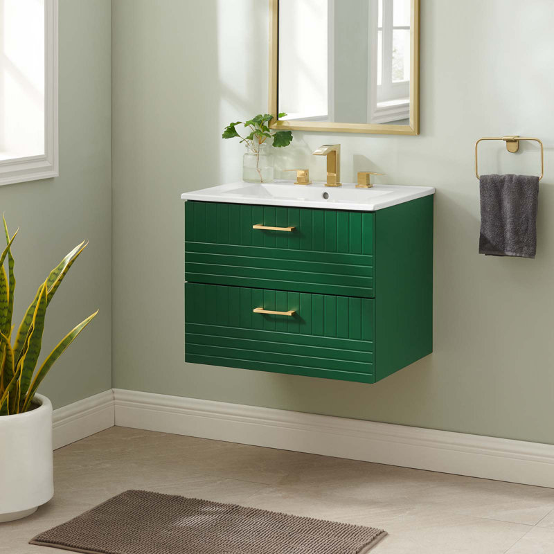 Meuble-lavabo 24 po Day Break par Modway, Vert