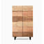 Armoire à chaussures moderne en bois massif noyer noir moderne